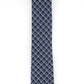 Gravata Michael Kors Artisinal Shadow Grid Masculina Azul Marinho Tamanho Regular