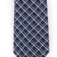 Gravata Michael Kors Artisinal Shadow Grid Masculina Azul Marinho Tamanho Regular