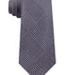 Gravata Masculina Michael Kors Xadrez Micro Flecks Cinza Tamanho Regular