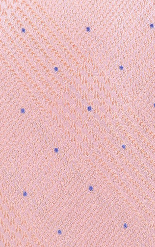 Gravata Michael Kors Masculina Classic Glen Check Dot Rosa Tamanho Regular