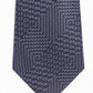 Gravata Michael Kors Masculina Texturizada Geométrica Patchwork Cinza Tamanho Regular
