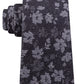 Gravata Michael Kors Masculina Artisanal Shadow Botanical Preta Tamanho Regular