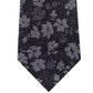 Gravata Michael Kors Masculina Artisanal Shadow Botanical Preta Tamanho Regular