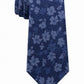 Gravata Michael Kors Masculina Artisanal Shadow Botanical Azul Marinho Tamanho Regular