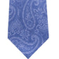 Gravata masculina Michael Kors Paisley azul claro, nova, azul marinho, tamanho regular