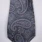 Gravata Michael Kors Artisinal Shadow Paisley Masculina Cinza Tamanho Regular