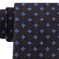 Gravata Michael Kors Masculina Classic Textured Neat Preta Tamanho Regular