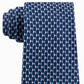 Gravata azul masculina Michael Kors, tamanho marinho, regular
