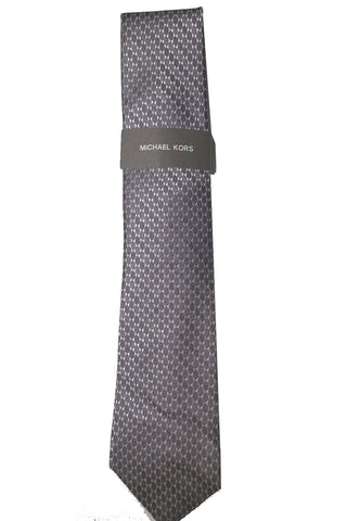 Gravata Masculina Michael Kors Geometric Boxes Rosa Tamanho Regular