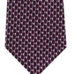 Gravata Michael Kors Masculina com Círculos Espelhados Vermelha Tamanho Regular