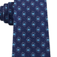 Gravata profissional masculina Michael Kors em mistura de seda azul, tamanho único