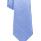 Gravata masculina Michael Kors azul claro de bolinhas 100% seda tamanho regular