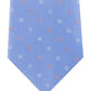 Gravata masculina Michael Kors azul claro de bolinhas 100% seda tamanho regular