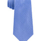 Gravata de cetim listrada clássica masculina Michael Kors, azul, tamanho Osfa Reg