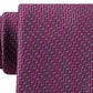 Gravata de cetim listrada clássica Michael Kors masculina, rosa, roxa, tamanho regular