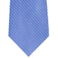 Gravata de cetim listrada clássica Michael Kors masculina, azul, tamanho único