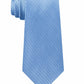 Gravata de cetim listrada clássica Michael Kors masculina, azul bebê, tamanho único