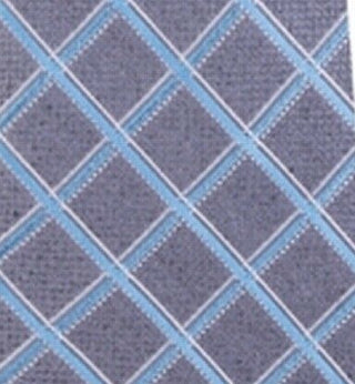 Gravata assimétrica masculina Michael Kors, azul, tamanho regular