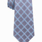 Gravata assimétrica masculina Michael Kors, azul, tamanho regular