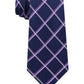 Gravata fina de seda multigrade clássica masculina Michael Kors, roxa, tamanho regular