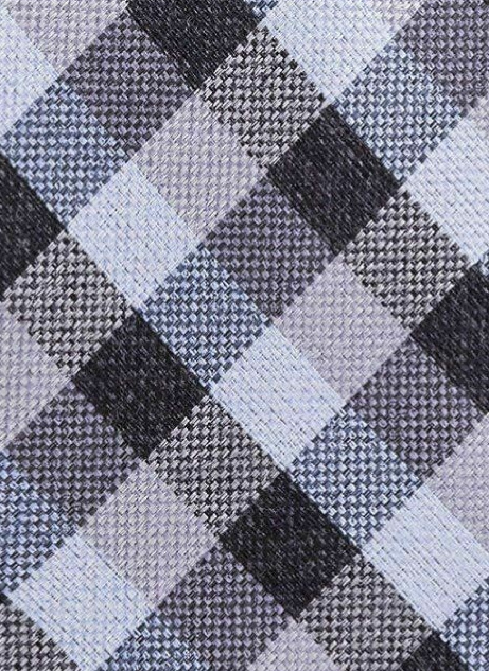 Gravata xadrez xadrez clássica masculina Michael Kors, azul marinho, tamanho regular