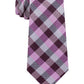 Gravata xadrez xadrez clássica masculina Michael Kors rosa tamanho regular
