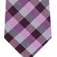 Gravata xadrez xadrez clássica masculina Michael Kors rosa tamanho regular