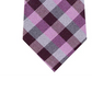 Gravata xadrez xadrez clássica Michael Kors masculina rosa médio roxo tamanho regular