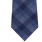 Gravata xadrez xadrez clássica Michael Kors masculina, azul, tamanho regular