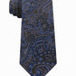 Gravata de seda masculina Michael Kors Balanced Classic Paisley, verde, tamanho regular