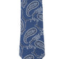 Michael Kors Masculino Azul Marinho Imaculado Seda Paisley Azul Marinho Tamanho Regular