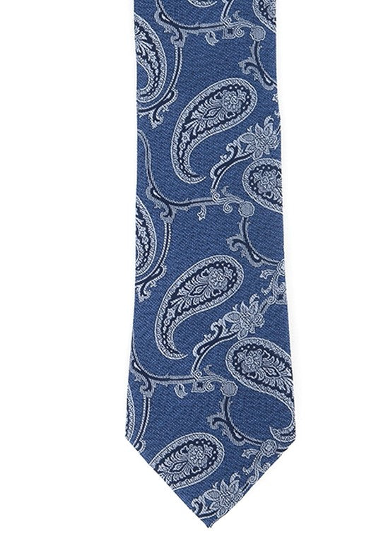 Michael Kors Masculino Azul Marinho Imaculado Seda Paisley Azul Marinho Tamanho Regular