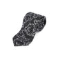 Gravata masculina Michael Kors Intricate Outline Paisley preta tamanho regular