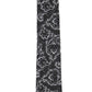Gravata masculina Michael Kors Intricate Outline Paisley preta tamanho regular