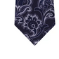 Gravata masculina Michael Kors com estampa paisley e contorno intrincado, tamanho regular, azul-marinho