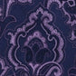 Gravata masculina Michael Kors Intricate Outline Paisley roxa tamanho regular