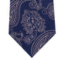 Gravata de seda Paisley masculina Michael Kors Azul Tamanho Regular