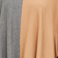 Alfani Suéter Poncho Feminino Gola Alta Colorblock Marrom Tamanho Grande