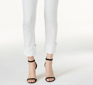 Calça jeans skinny com punho feminino da INC International Concepts, tamanho natural 4