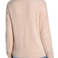 Suéter feminino Lucky Brand Eyelash com gola redonda, rosa, tamanho médio