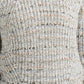 Lukcy Brand Suéter Feminino Gola Redonda Marmorizada Cinza Tamanho Médio