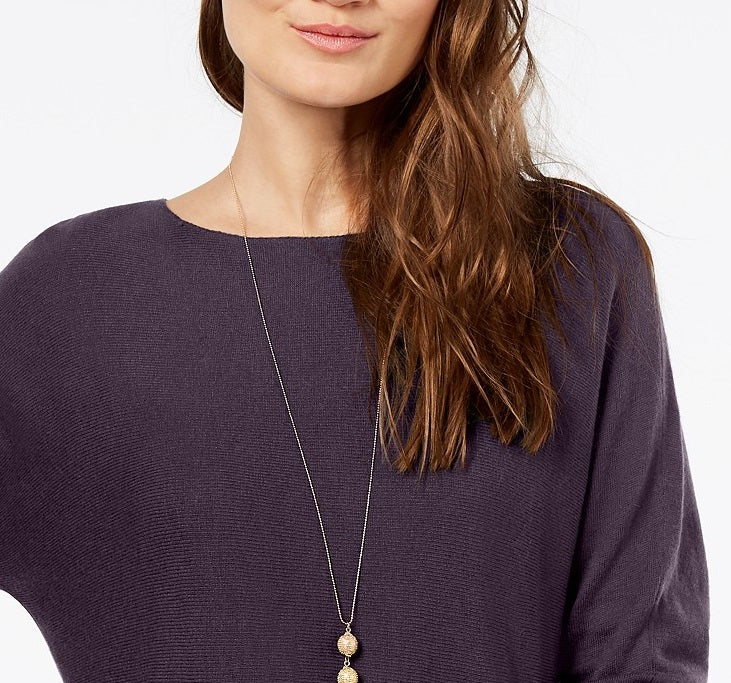 Suéter feminino INC International Concepts, roxo, tamanho médio