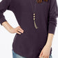 Suéter feminino INC International Concepts, roxo, tamanho médio
