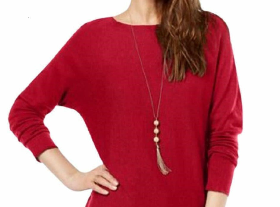 Suéter feminino INC International Concepts vermelho escuro tamanho extra pequeno