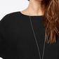 INC International Concepts Suéter Túnica Feminino Petite Preto Tamanho Petit
