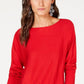 INC International Concepts Suéter Túnica Feminino Vermelho Tamanho Pequeno Médio