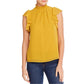 1.STATE Blusa feminina lisa com mangas esvoaçantes, amarela