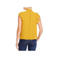 1.STATE Blusa feminina lisa com mangas esvoaçantes, amarela