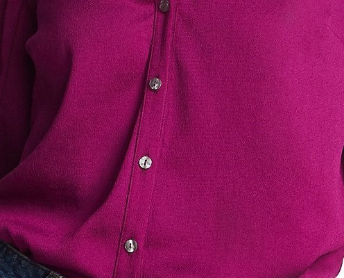 1.STATE Blusa feminina com decote em V, roxa