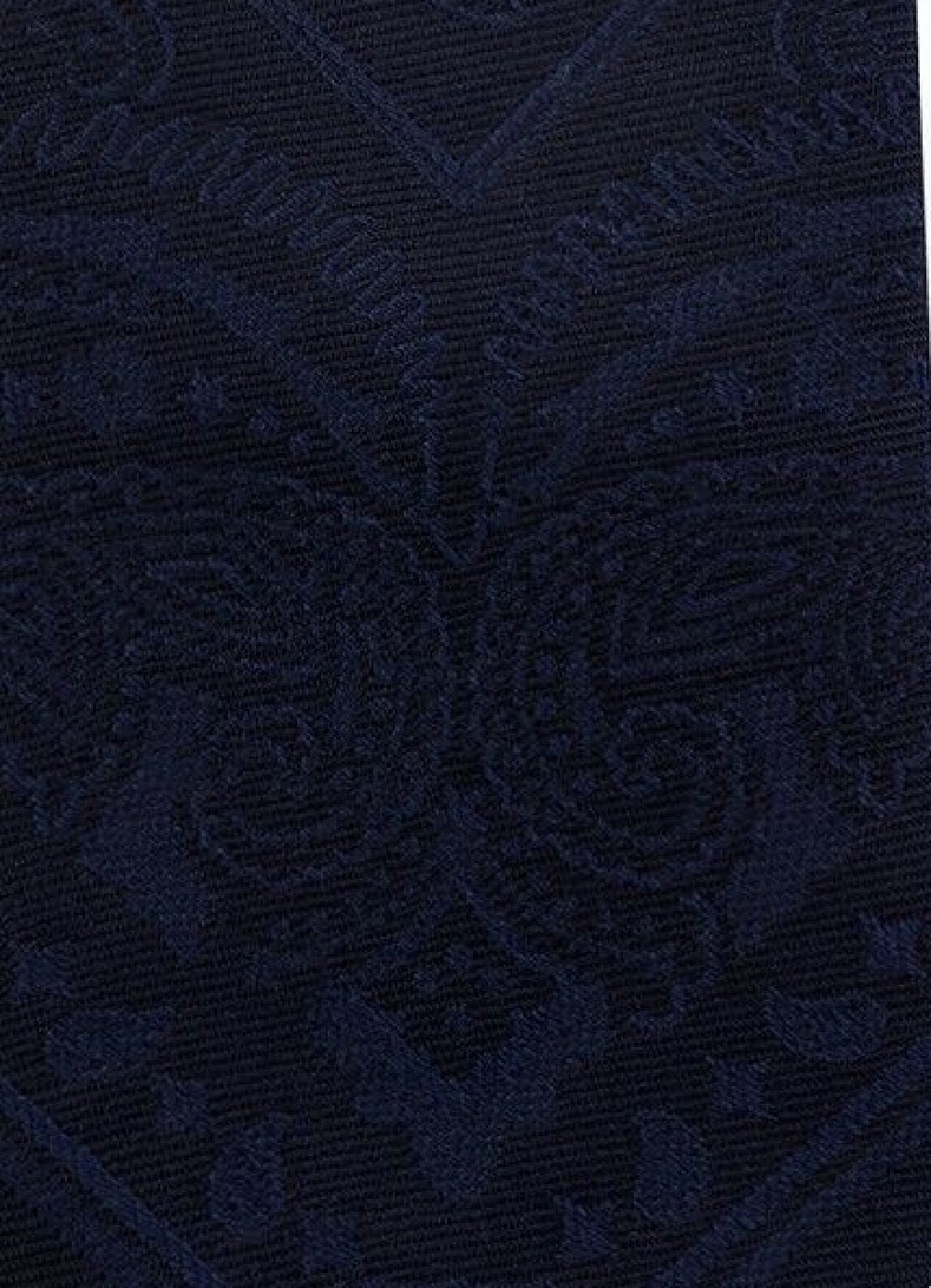 Gravata Tommy Hilfiger Masculina Slim Tonal Paisley com Painel Azul Marinho Tamanho Regular